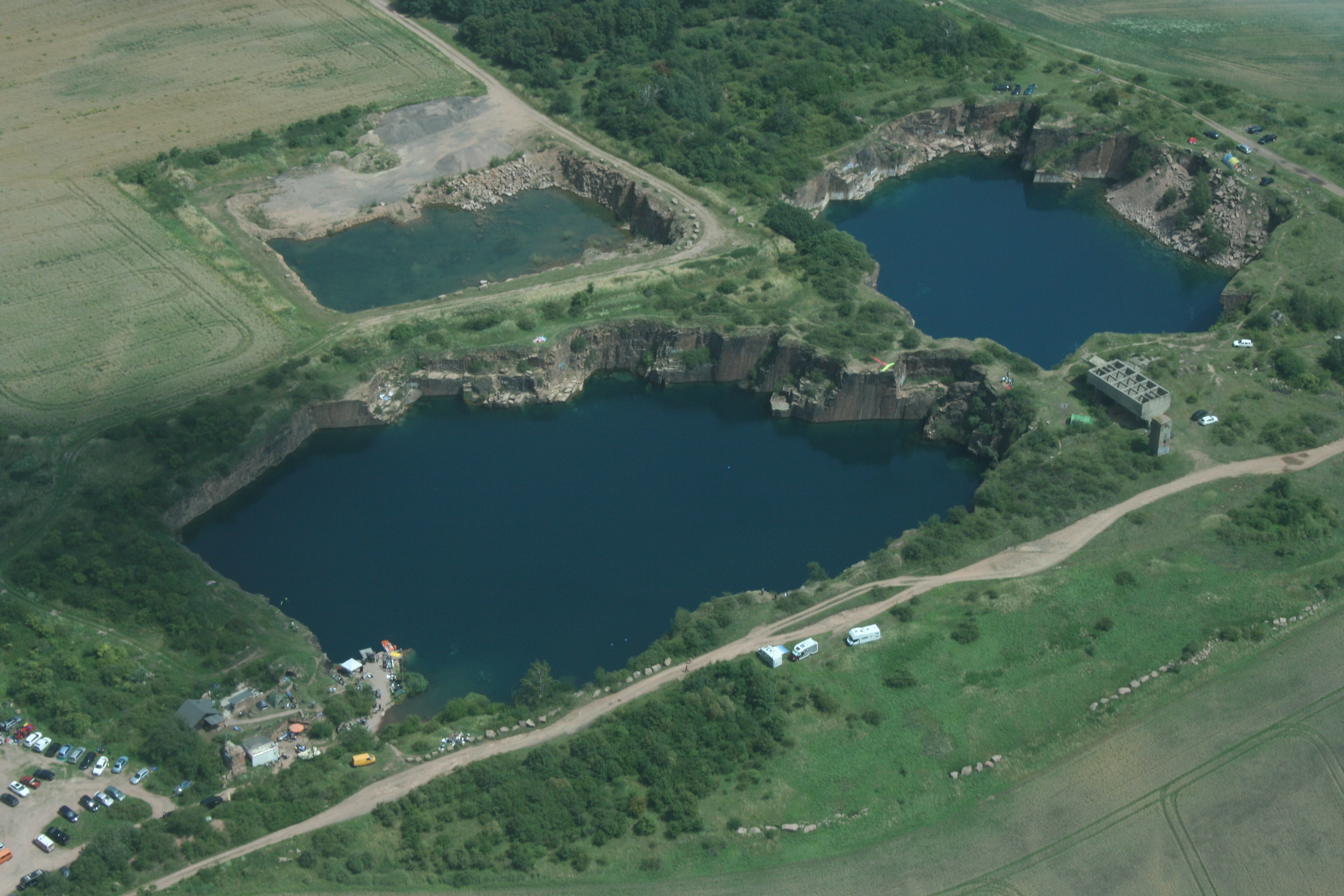 Rundflug 075_MWerbig (c) Aerial Photograph of the Loebejuen quarries (c) Manfred Werbig