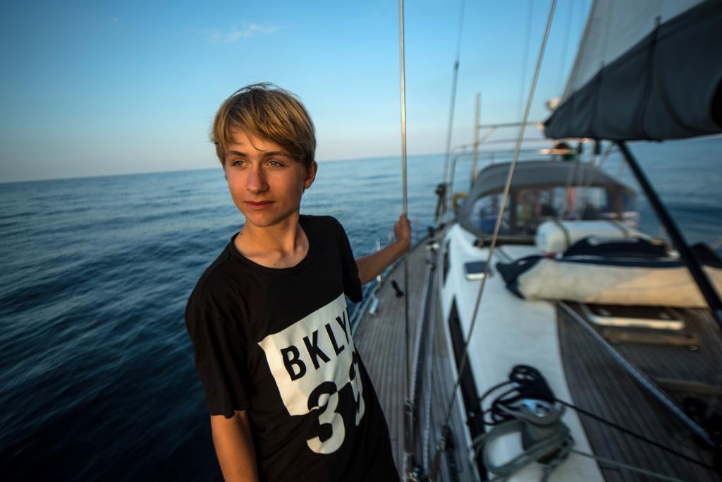 Mikkel_SSI_06 (c) Mikkel, aged 14, on his way to the secret island in Norway. 