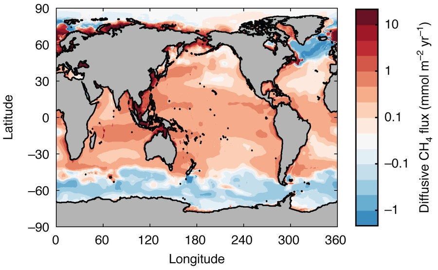 kock-fig3_d7a96b8e38 (c) Distribution of Global Methane Flows Generated Using One of the Artificial Neural Networks (ANN), Graphic: © Weber et al., 2019